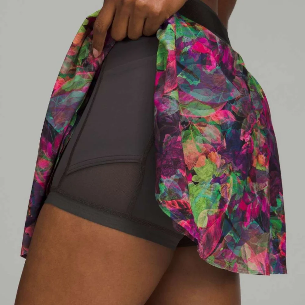 Lululemon Court Rival High-Rise Skirt 2 Vivid Floral Tone Multi